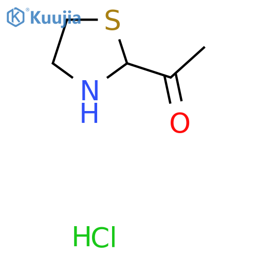 1-(Thiazolidin-2-yl)ethanone hydrochloride structure