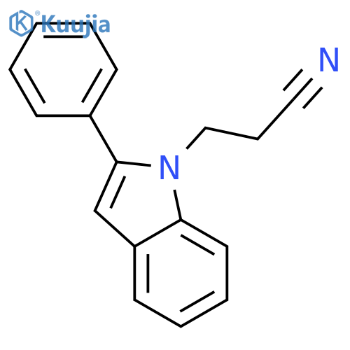 1H-Indole-1-propanenitrile,2-phenyl- structure