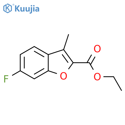 ethyl 6-fluoro-3-methyl-1-benzofuran-2-carboxylate structure