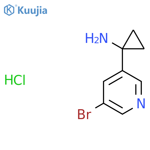 1-(5-Bromopyridin-3-YL)cyclopropan-1-amine hydrochloride structure