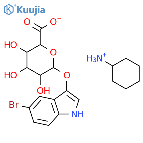 5-BROMO-3-INDOXYL-BETA-D-GLUCURONIC ACID CYCLOHEXYLAMMONIUM SALT structure
