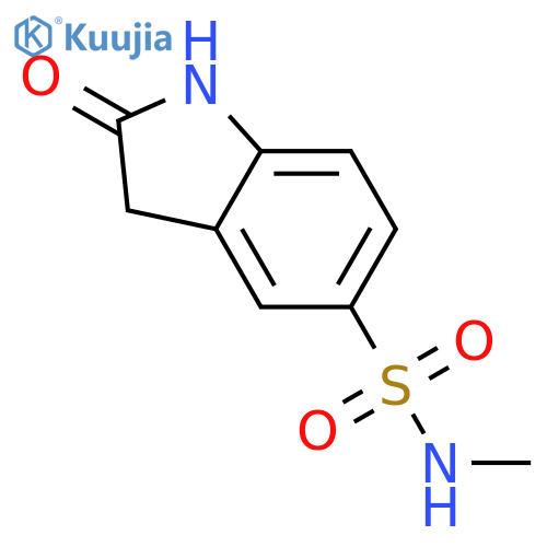 1H-Indole-5-sulfonamide, 2,3-dihydro-N-methyl-2-oxo- structure