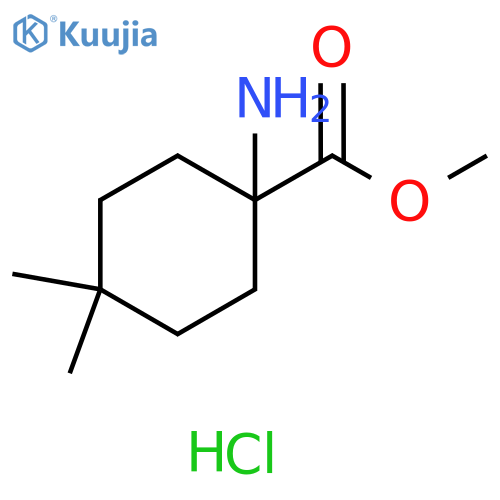 methyl 1-amino-4,4-dimethylcyclohexane-1-carboxylate hydrochloride structure