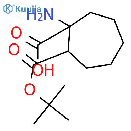Boc-1-amino-cycloheptane carboxylic acid structure