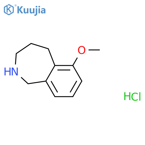 6-methoxy-2,3,4,5-tetrahydro-1H-2-benzazepine hydrochloride structure
