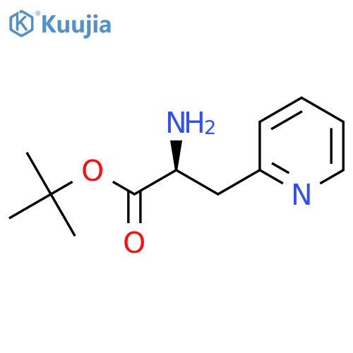 tert-butyl (2S)-2-amino-3-(pyridin-2-yl)propanoate structure