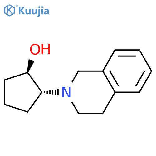 trans-2-(1,2,3,4-tetrahydroisoquinolin-2-yl)cyclopentan-1-ol structure