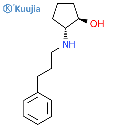 trans-2-(3-phenylpropyl)aminocyclopentan-1-ol structure