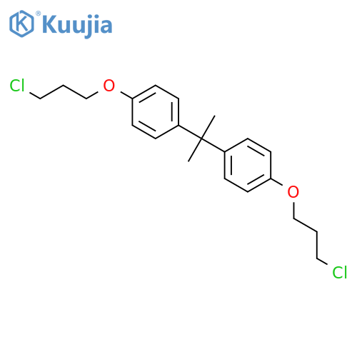 BENZENE, 1,1'-(1-METHYLETHYLIDENE)BIS[4-(3-CHLOROPROPOXY)- structure