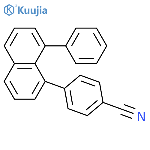 Benzonitrile, 4-(8-phenyl-1-naphthalenyl)- structure