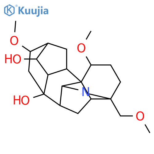 4-Methylaconit-19(N)-ene-1,8,14,16,18-pentol; (1α,5β,14α,16β)-form, O1,O16,O18-Tri-Me structure
