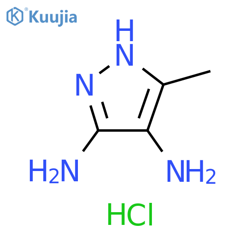 3-methyl-1H-pyrazole-4,5-diamine dihydrochloride structure