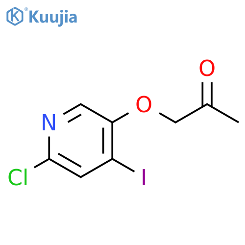 1-(6-Chloro-4-iodo-pyridin-3-yloxy)-propan-2-one structure