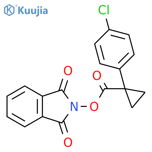 1,3-Dihydro-1,3-dioxo-2H-isoindol-2-yl 1-(4-chlorophenyl)cyclopropanecarboxylate structure