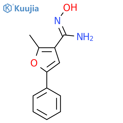 N-Hydroxy-2-methyl-5-phenyl-furan-3-carboxamidine structure