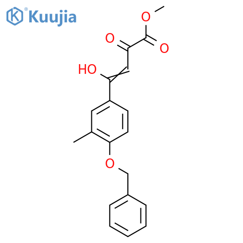 Methyl 4-hydroxy-4-(3-methyl-4-phenylmethoxyphenyl)-2-oxobut-3-enoate structure