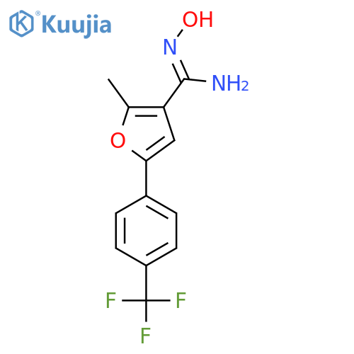 N-Hydroxy-2-methyl-5-(4-trifluoromethyl-phenyl)-furan-3-carboxamidine structure