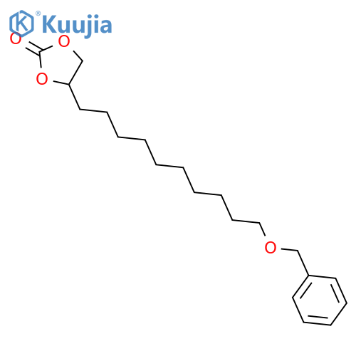 1,3-Dioxolan-2-one, 4-[10-(phenylmethoxy)decyl]- structure