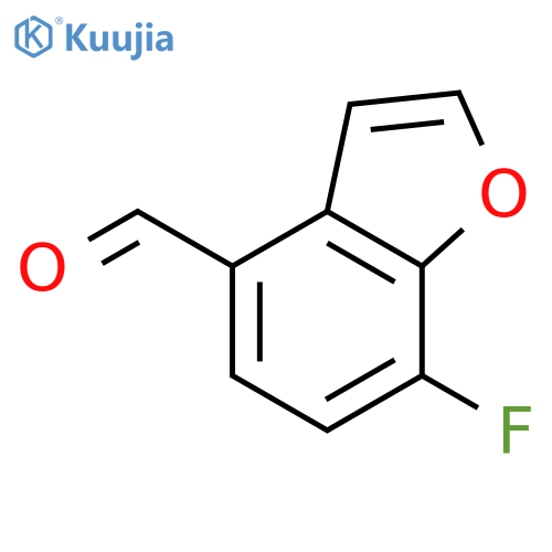 7-fluoro-1-benzofuran-4-carbaldehyde structure