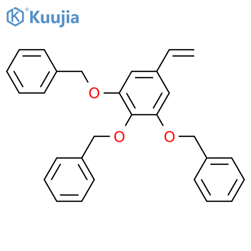 Benzene, 5-ethenyl-1,2,3-tris(phenylmethoxy)- structure
