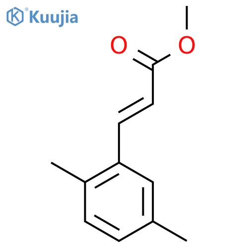 methyl (2E)-3-(2,5-dimethylphenyl)prop-2-enoate structure