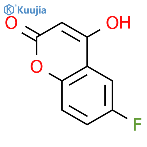 6-fluoro-4-hydroxy-2H-chromen-2-one structure