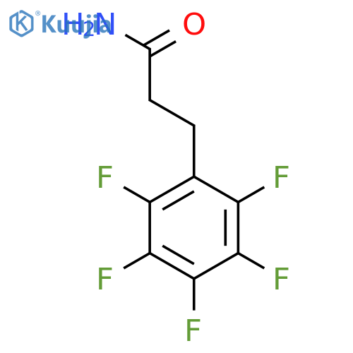 hydrocinnamamide, 2,3,4,5,6-pentafluoro- structure