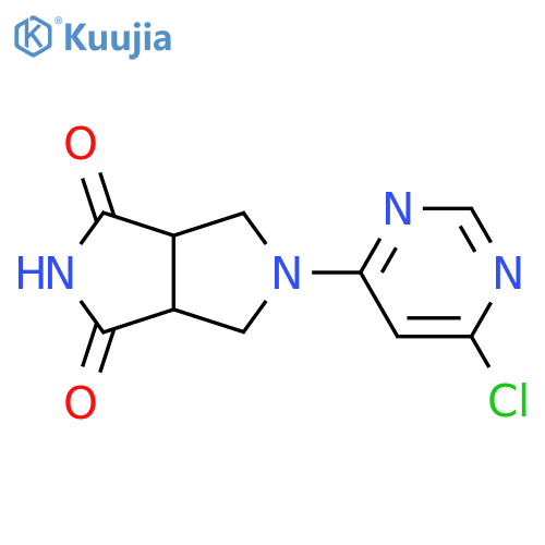 5-(6-chloropyrimidin-4-yl)tetrahydropyrrolo[3,4-c]pyrrole-1,3(2H,3aH)-dione structure