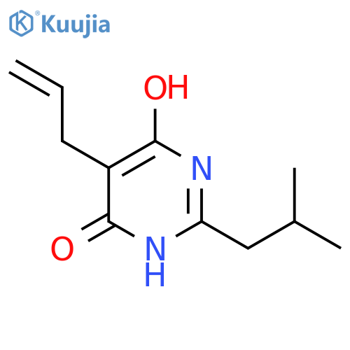 2-(2-methylpropyl)-5-(prop-2-en-1-yl)pyrimidine-4,6-diol structure