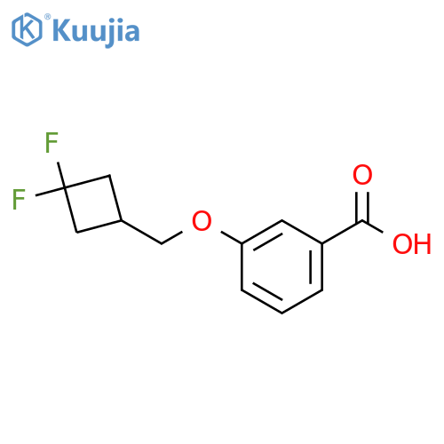 3-((3,3-Difluorocyclobutyl)methoxy)benzoic acid structure