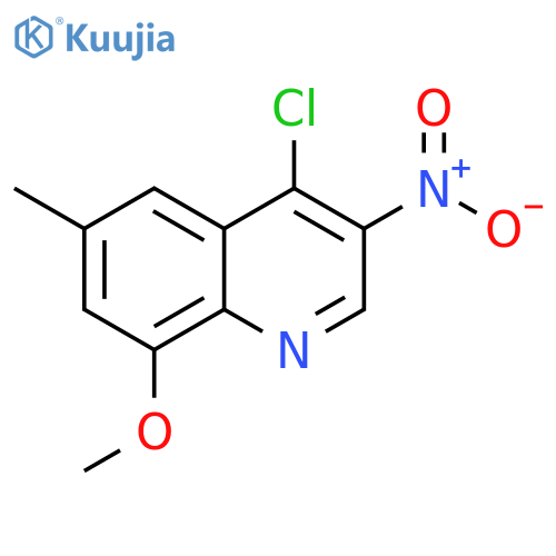 4-chloro-8-methoxy-6-methyl-3-nitroquinoline structure