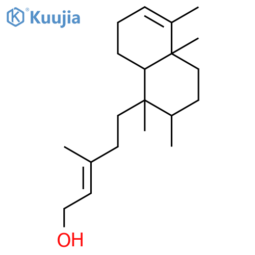 (E)-5-[(1S,2R,4aR,8aS)-1,2,4a,5-tetramethyl-2,3,4,7,8,8a-hexahydronaphthalen-1-yl]-3-methyl-pent-2-en-1-ol structure
