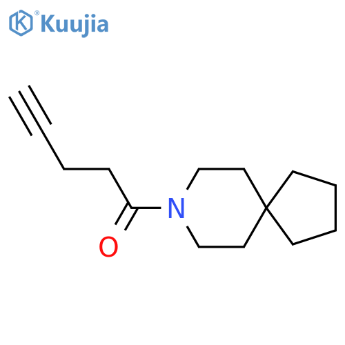 1-{8-azaspiro4.5decan-8-yl}pent-4-yn-1-one structure