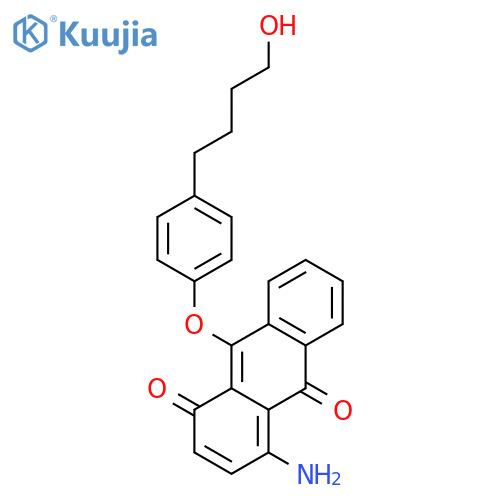 1,10-Anthracenedione, 4-amino-9-[4-(4-hydroxybutyl)phenoxy]- structure