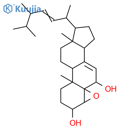 Ergosta-4,7,22-triene-3,6-diol; (3β,6β,22E,24R)-form, 4α,5α-Epoxide structure