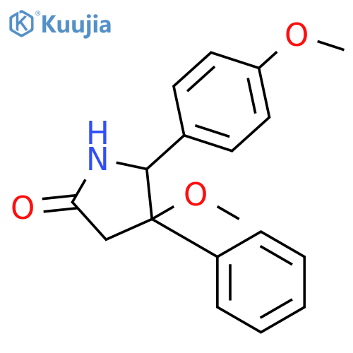 2-Pyrrolidinone, 4-methoxy-5-(4-methoxyphenyl)-4-phenyl- structure