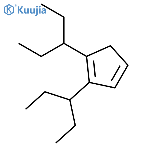 1,3-Cyclopentadiene, bis(1-ethylpropyl)- structure