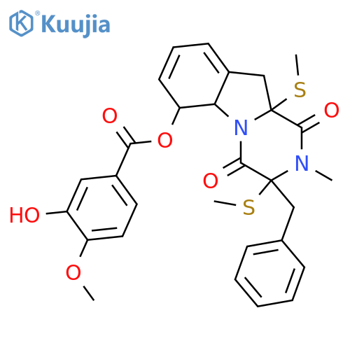 Phomazine B; N-Me, O-(3-hydroxy-4-methoxybenzoyl) structure