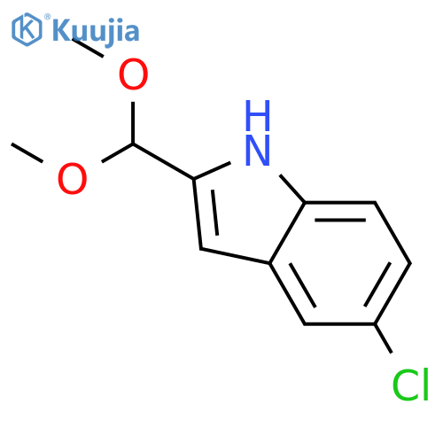 1H-Indole, 5-chloro-2-(dimethoxymethyl)- structure