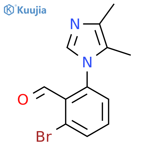 2-bromo-6-(4,5-dimethyl-1H-imidazol-1-yl)benzaldehyde structure