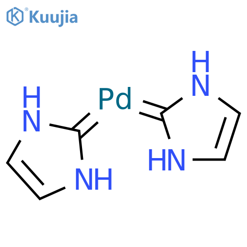 Palladium, bis(1,3-dihydro-2H-imidazol-2-ylidene)- structure