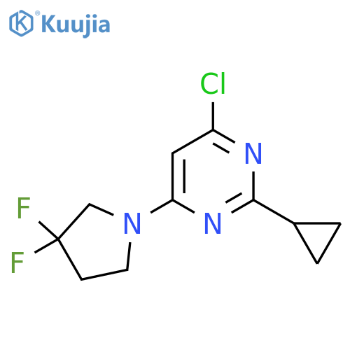 4-Chloro-2-cyclopropyl-6-(3,3-difluoropyrrolidin-1-yl)pyrimidine structure