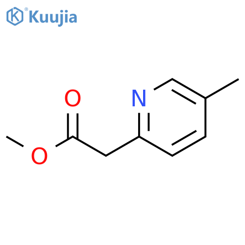 Methyl 2-(5-methylpyridin-2-yl)acetate structure
