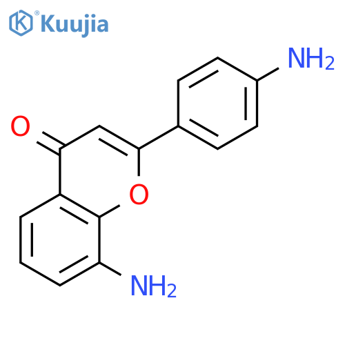 4H-1-Benzopyran-4-one,8-amino-2-(4-aminophenyl)-(9CI) structure