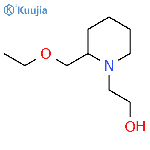 2-(2-(Ethoxymethyl)piperidin-1-yl)ethan-1-ol structure