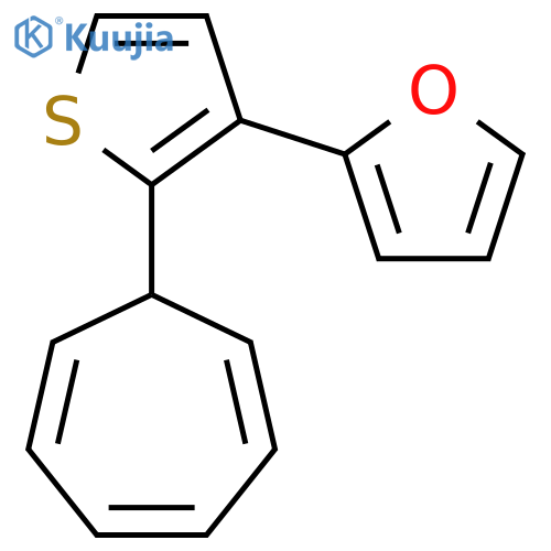 Furan, 2-[2-(2,4,6-cycloheptatrien-1-yl)-3-thienyl]- structure