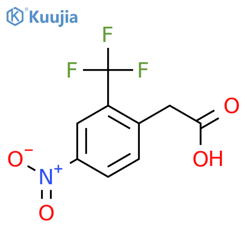 Benzeneacetic acid, 4-nitro-2-(trifluoromethyl)- structure
