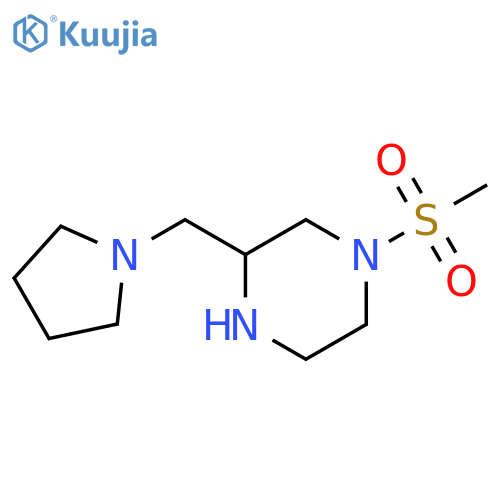 1-(methylsulfonyl)-3-(1-pyrrolidinylmethyl)-Piperazine structure
