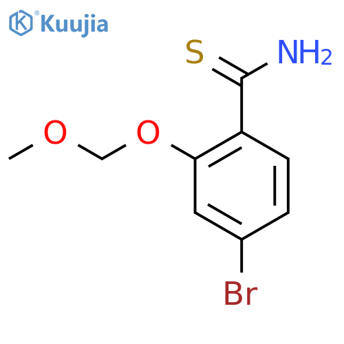 4-Bromo-2-(methoxymethoxy)benzenecarbothioamide structure