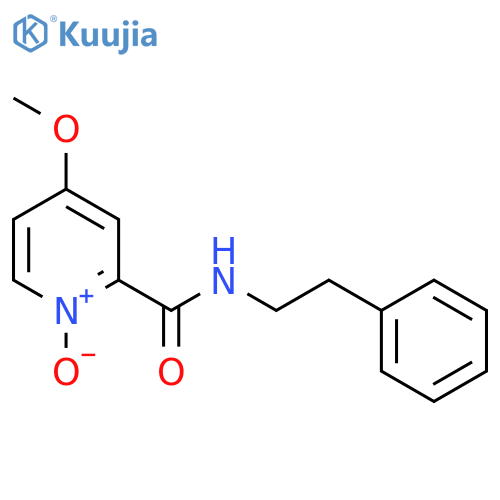 2-Pyridinecarboxamide, 4-methoxy-N-(2-phenylethyl)-, 1-oxide structure